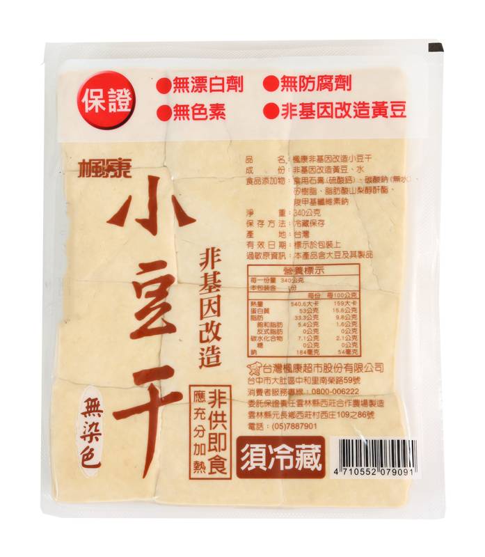 楓康非基因改造小豆干(12入)-冷藏 | 340 g #07030042