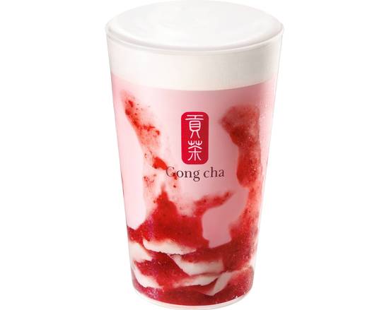 Strawberry Almond Jelly Milk Tea