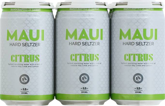 Maui Citrus Hard Seltzer (6 ct, 12 fl oz)