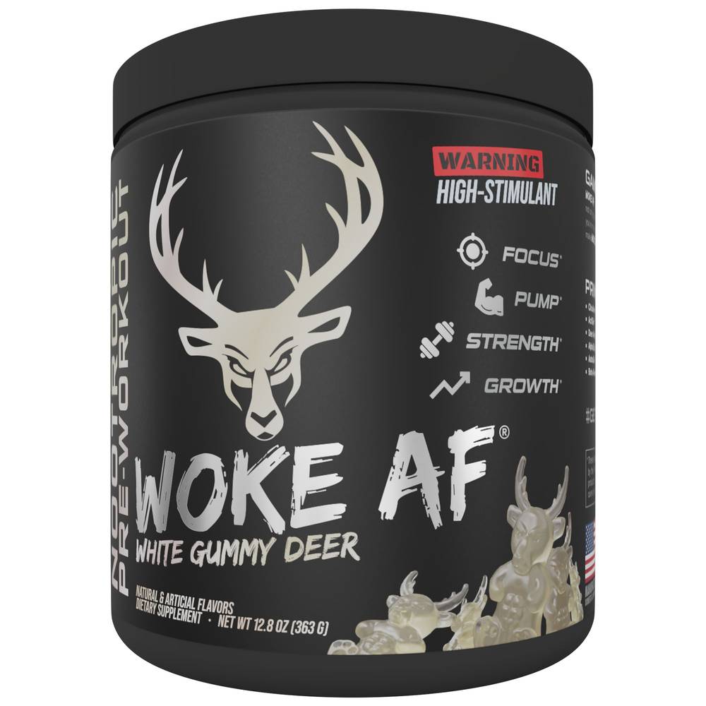 Bucked Up Woke Af Nootropic Pre-Workout - White Gummy Deer