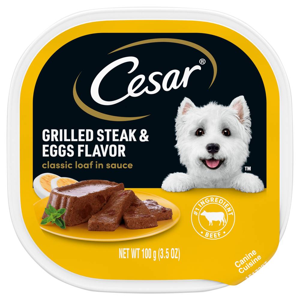 Cesar Grilled Steak & Eggs Flavor Classic Loaf in Sauce (3.5 oz)