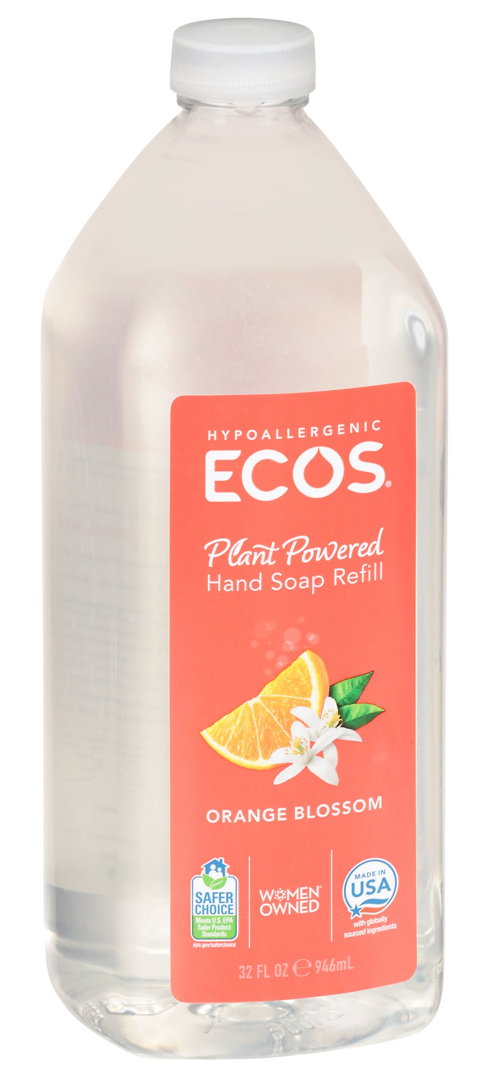ECOS Hypoallergenic Orange Blossom Hand Soap Refill (32 fl oz)