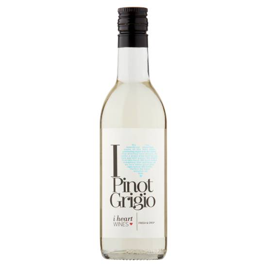 I Heart White, Pinot Grigio Wine (187ml)