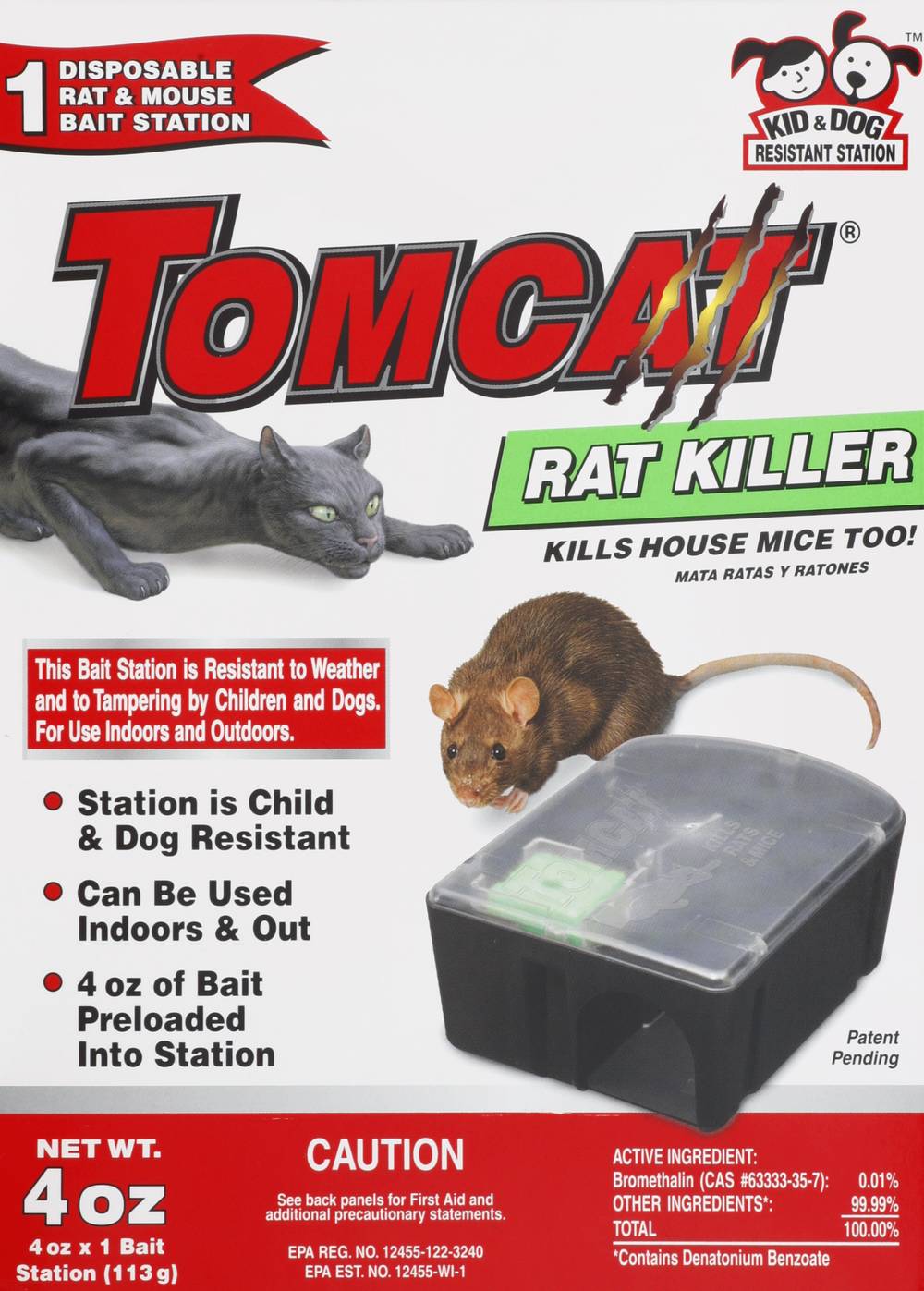 Tomcat Rat & Mouse Killer Disposable Station (4 oz)