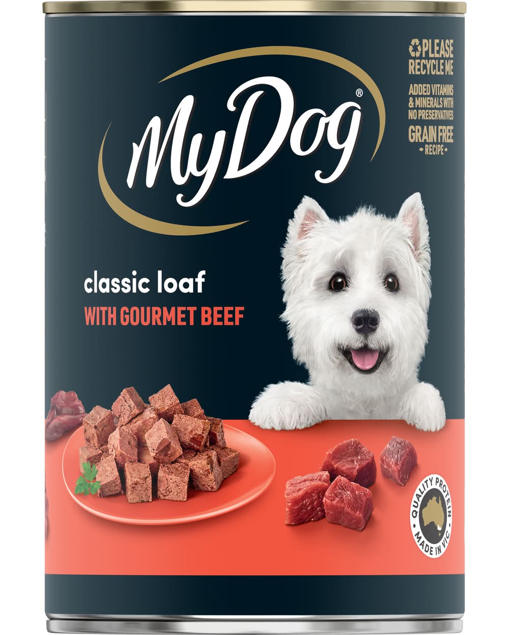 My Dog Classics Loaf Wet Dog Food, Gourmet Beef (400g)