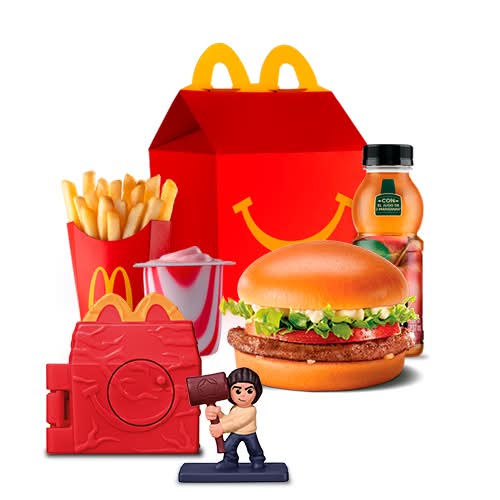 Cajita Feliz Hamburguesa Lechuga Tomate