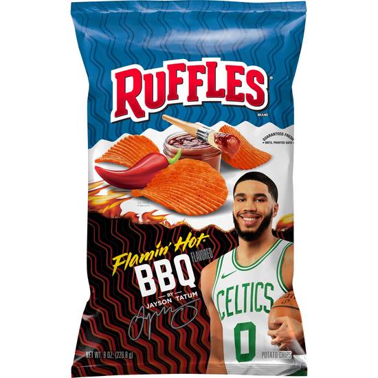 Ruffles Flamin' Hot Bbq Flavored Chips