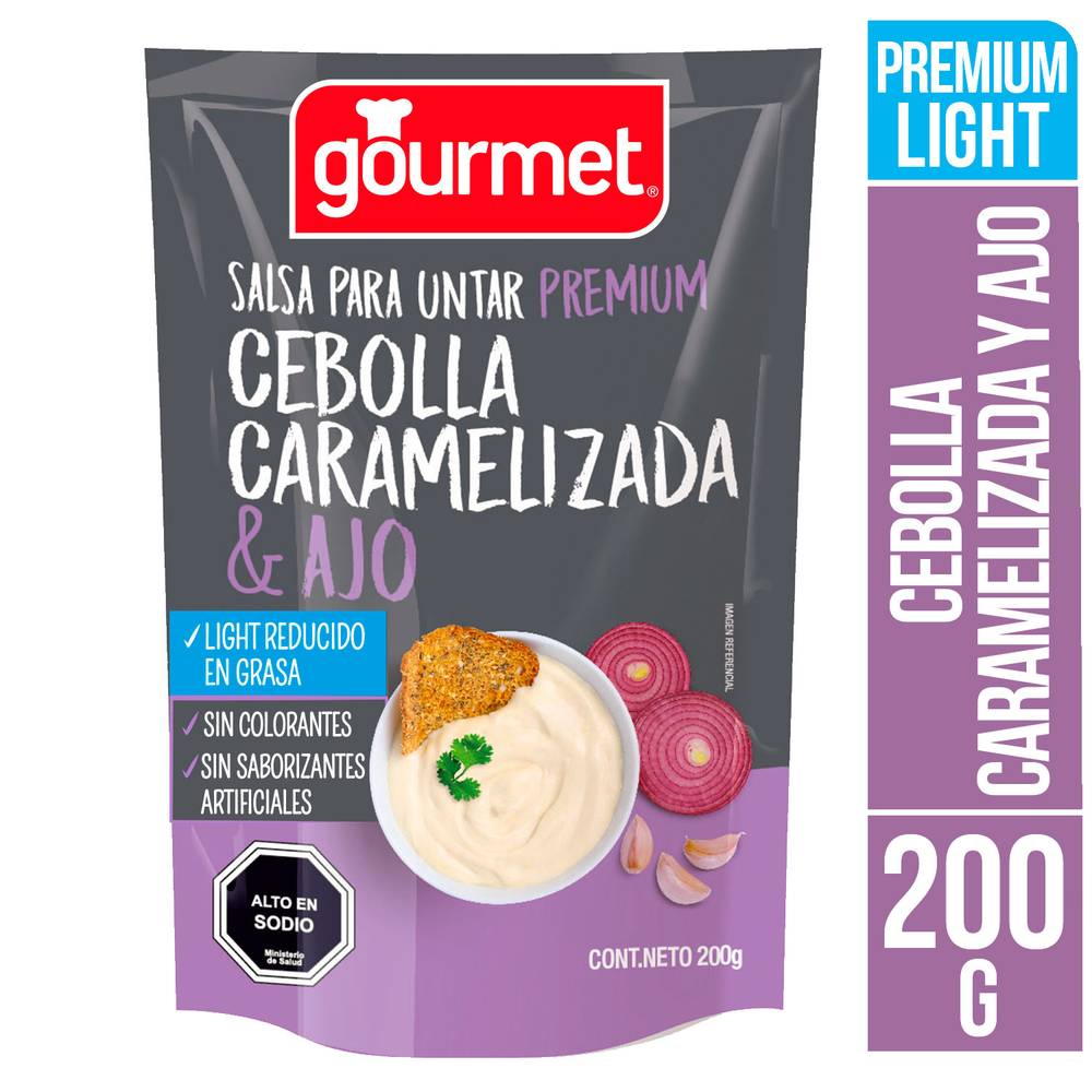 Gourmet · Salsa para untar cebolla caramelizada y ajo (200 g)