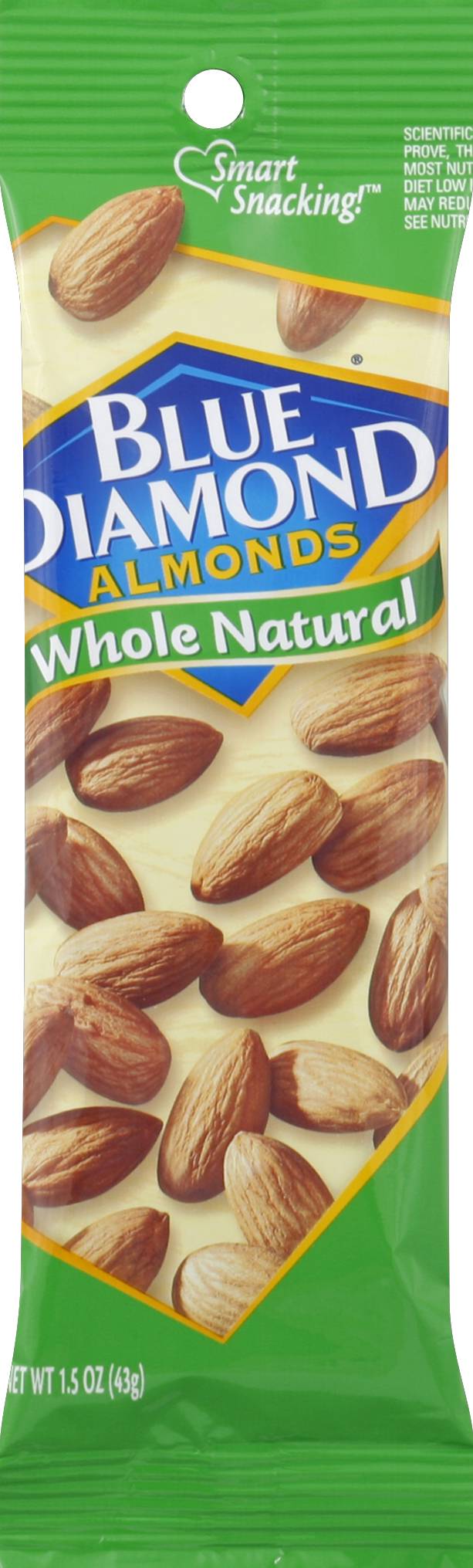 Blue Diamond Smart Snacking!, Whole Natural Almonds (1.5 oz)