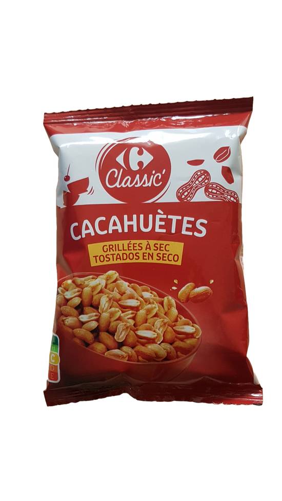 Carrefour Classic' - Cacahuètes aromatisées grillées à sec