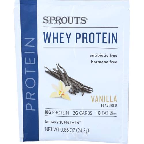 Sprouts Vanilla Whey Protein Packet