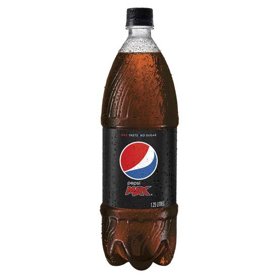 Pepsi Max Cola Soft Drink Bottle 1.25L