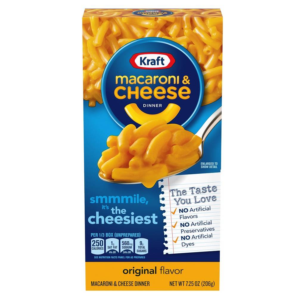 Kraft macarrones con queso (caja 206 g)