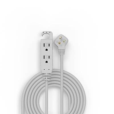 Staples Extension Cord 3-outlet With Safety Covers (8 inch)