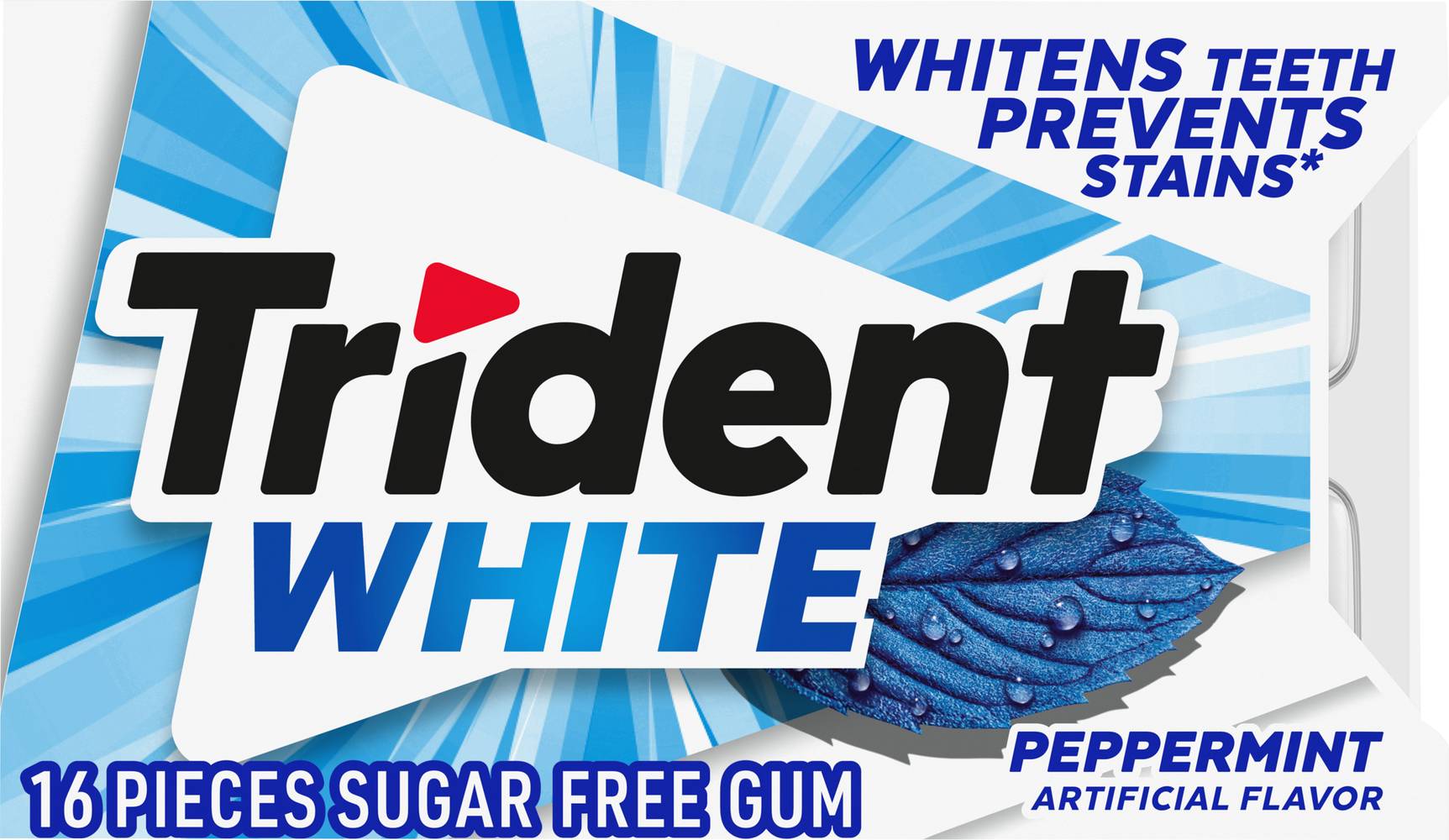 Trident White Sugar Free Peppermint Gum