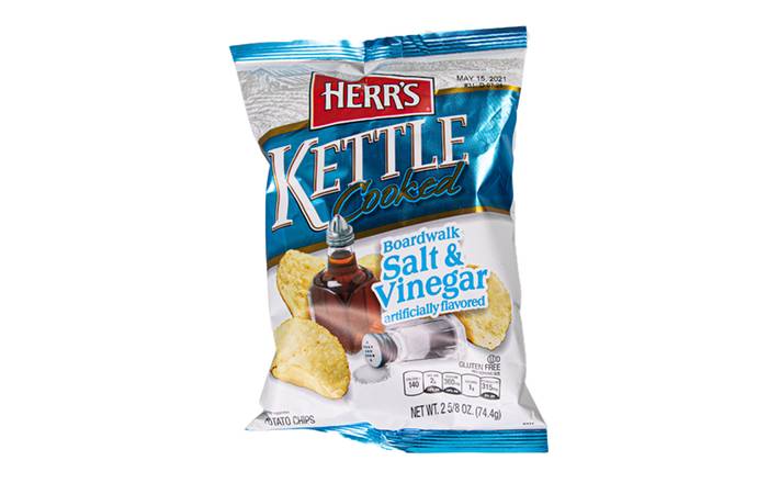 Herr's Salt & Vinegar Kettle Chips, 2.5 oz