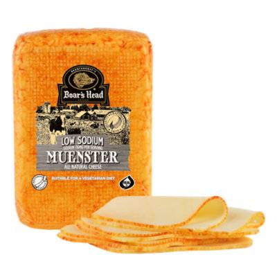 BOARS HEAD LOW SODIUM MUENSTER CHEESE