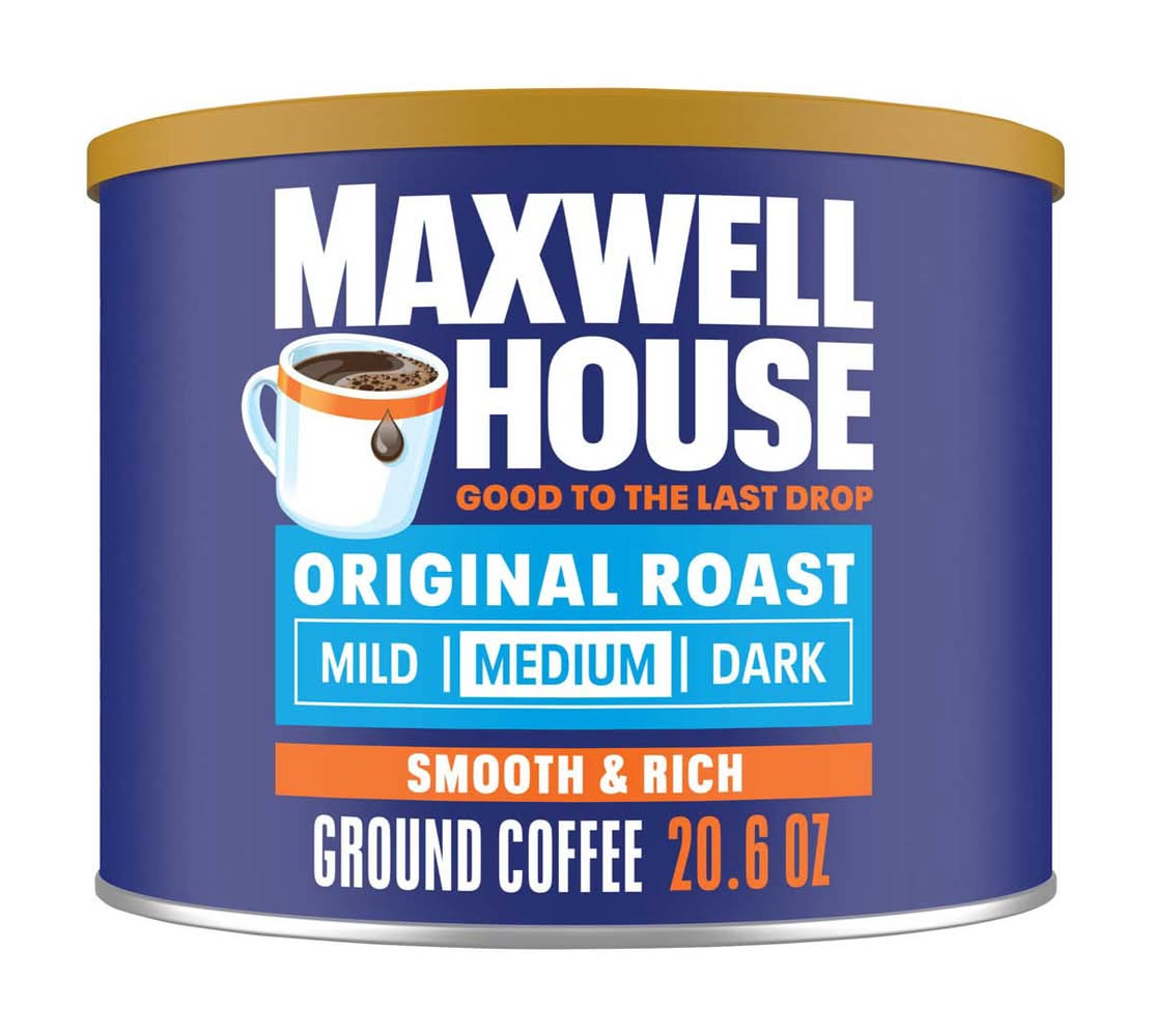 Maxwell House Original Roast Ground Coffee 20.6 Oz (1 Lb 4.6 Oz) Canister