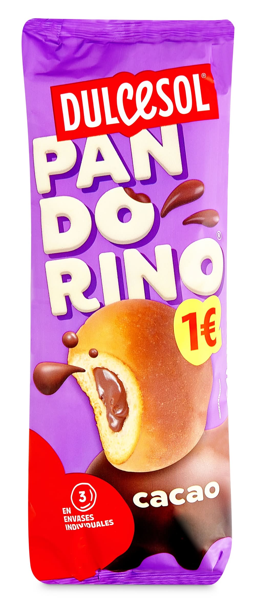 Pandorinos Rellenos De Cacao Dulcesol Bolsa 135 G