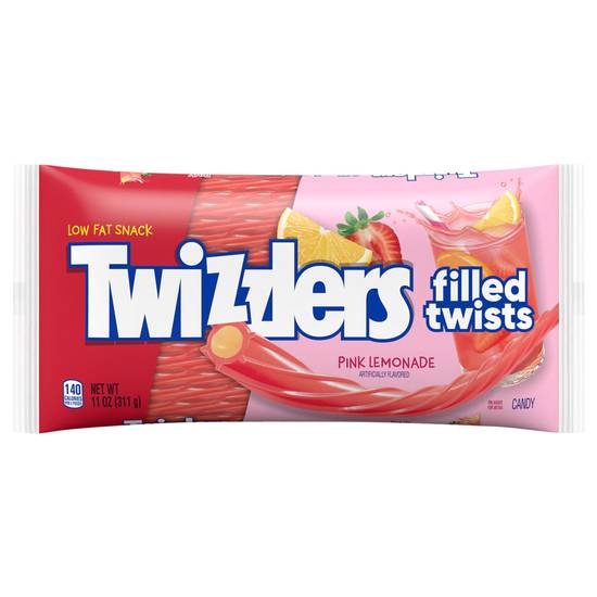 Twizzlers Filled Twists Licorice Style, Candy Bag ( pink lemonade)