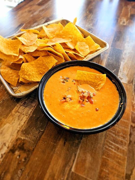 Party size Queso and Chips