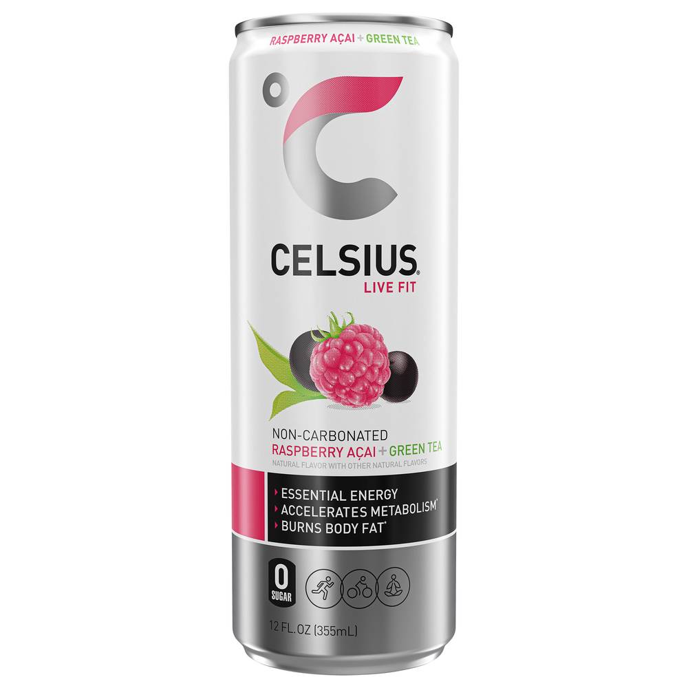 Celsius Live Fit Non-Carbonated Green Tea (raspberry acai)