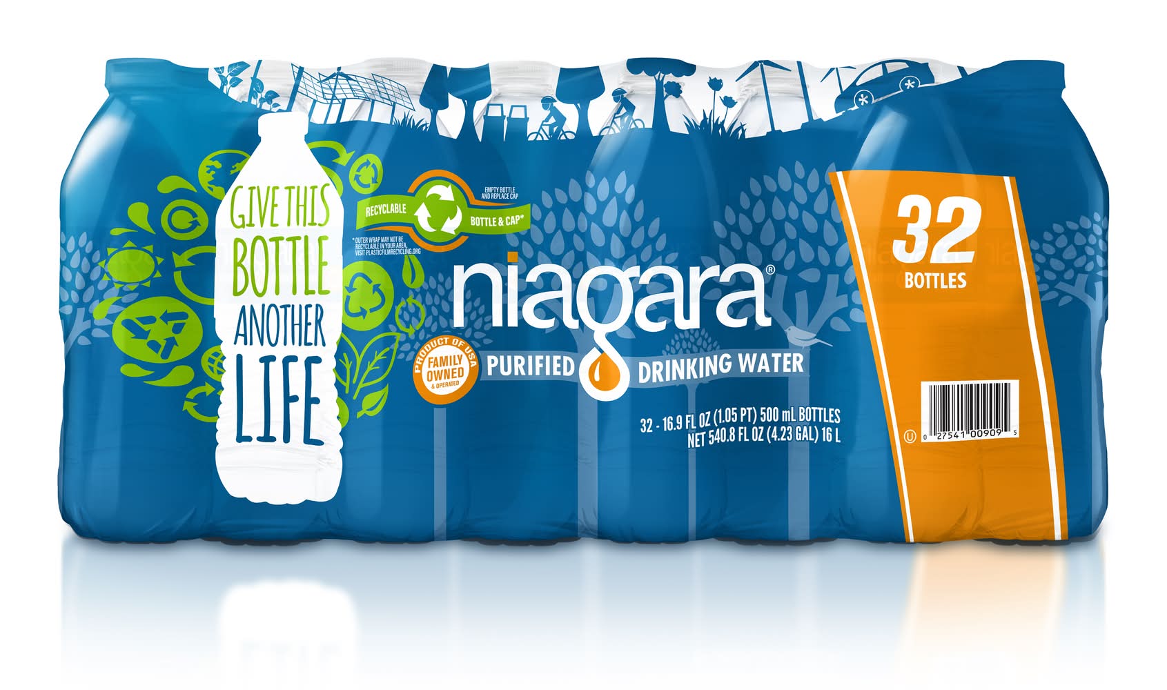 Niagara Purified Drinking Water (32 x 16.9 fl oz)