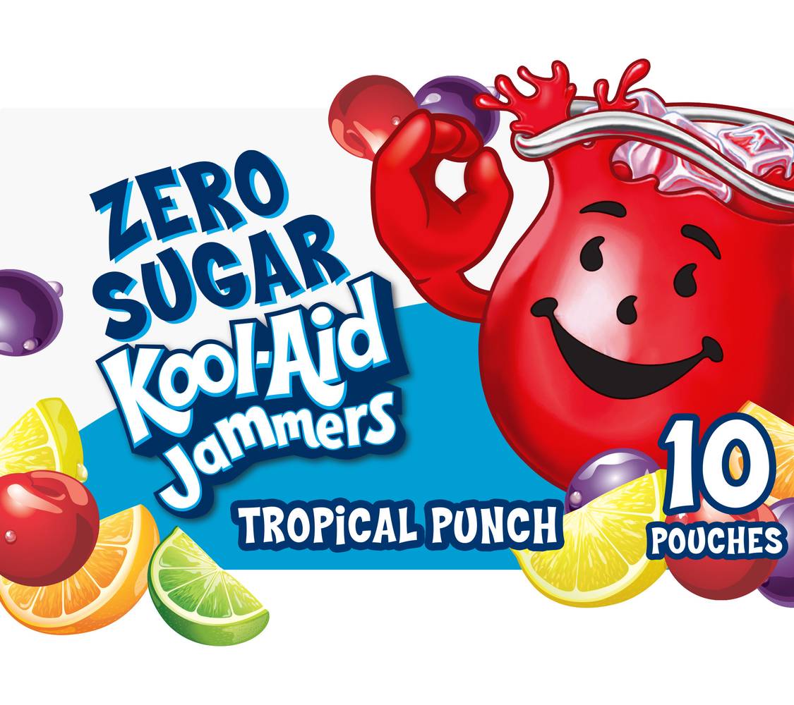Kool-Aid Jammers Juice Pouches, Tropical Punch (10 x 6 fl oz)
