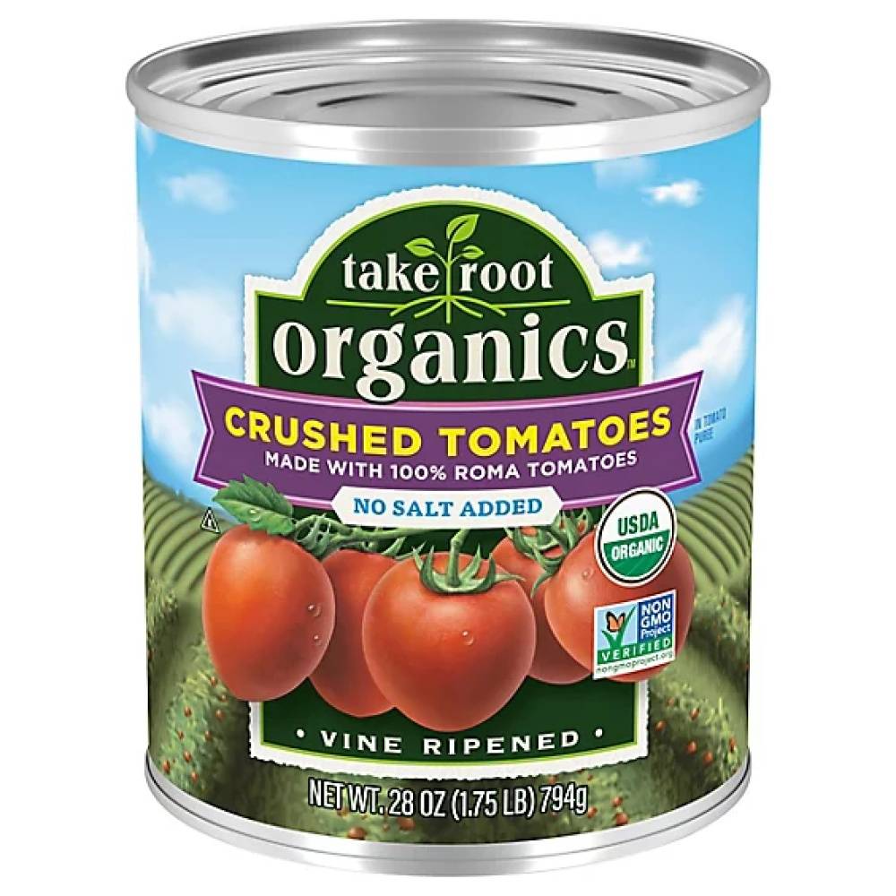 Take Root Organics No Salt Added Crushed Tomatoes (28 oz)