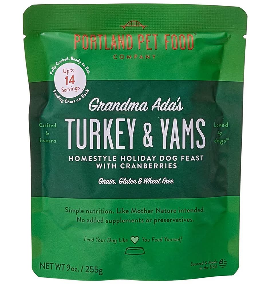 Portland Pet Food Grandma Ada's Turkey & Yams Homestyle Meal Dog Food Topper (9 oz)