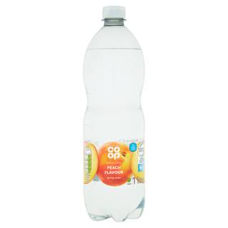 Co-op Sparkling Peach Flavour Spring Water 1 Litre (Co-op Member Price £0.70 *T&Cs apply)