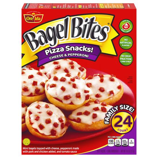 Bagel Bites Cheese & Pepperoni Pizza Snacks (24 ct)