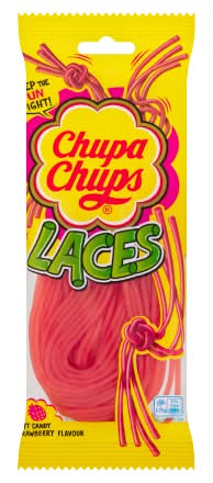 Chupa Chups Strawberry, Laces Soft Candy (90g)