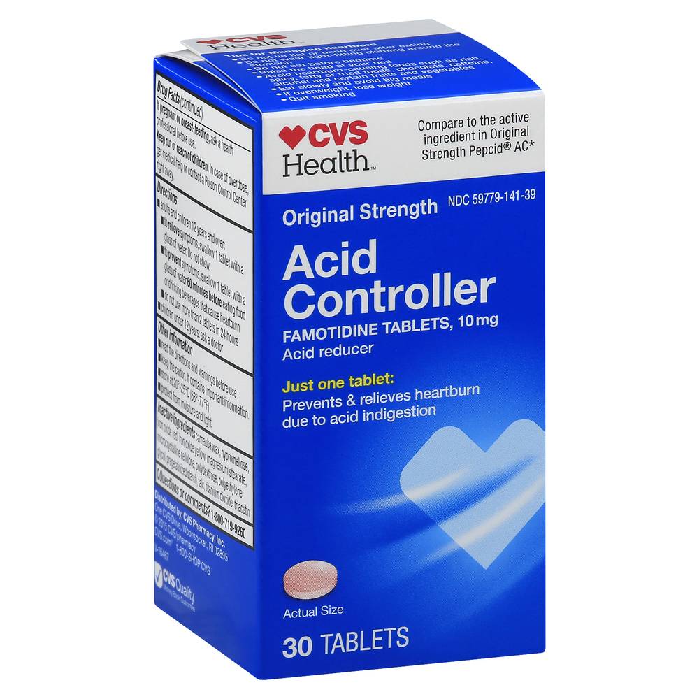 CVS Health Original Strength Acid Controller Tablets 10 mg