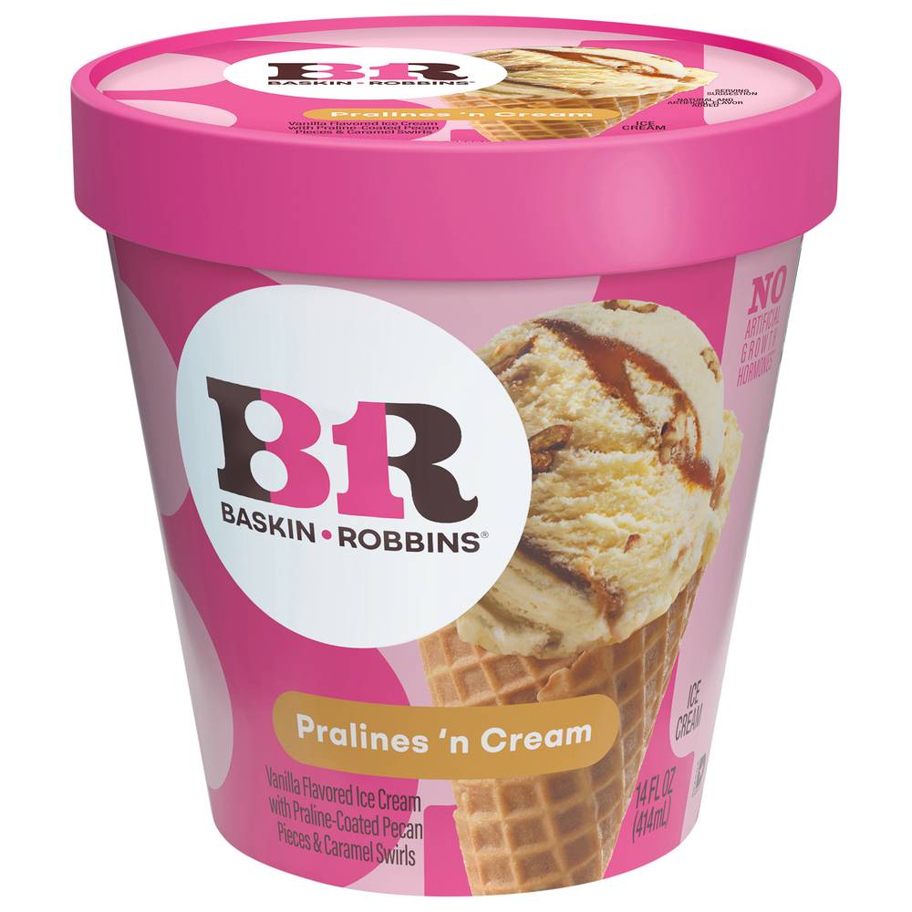 Baskin-Robbins Pralines 'N Cream Vanilla Ice Cream (14 fl oz)