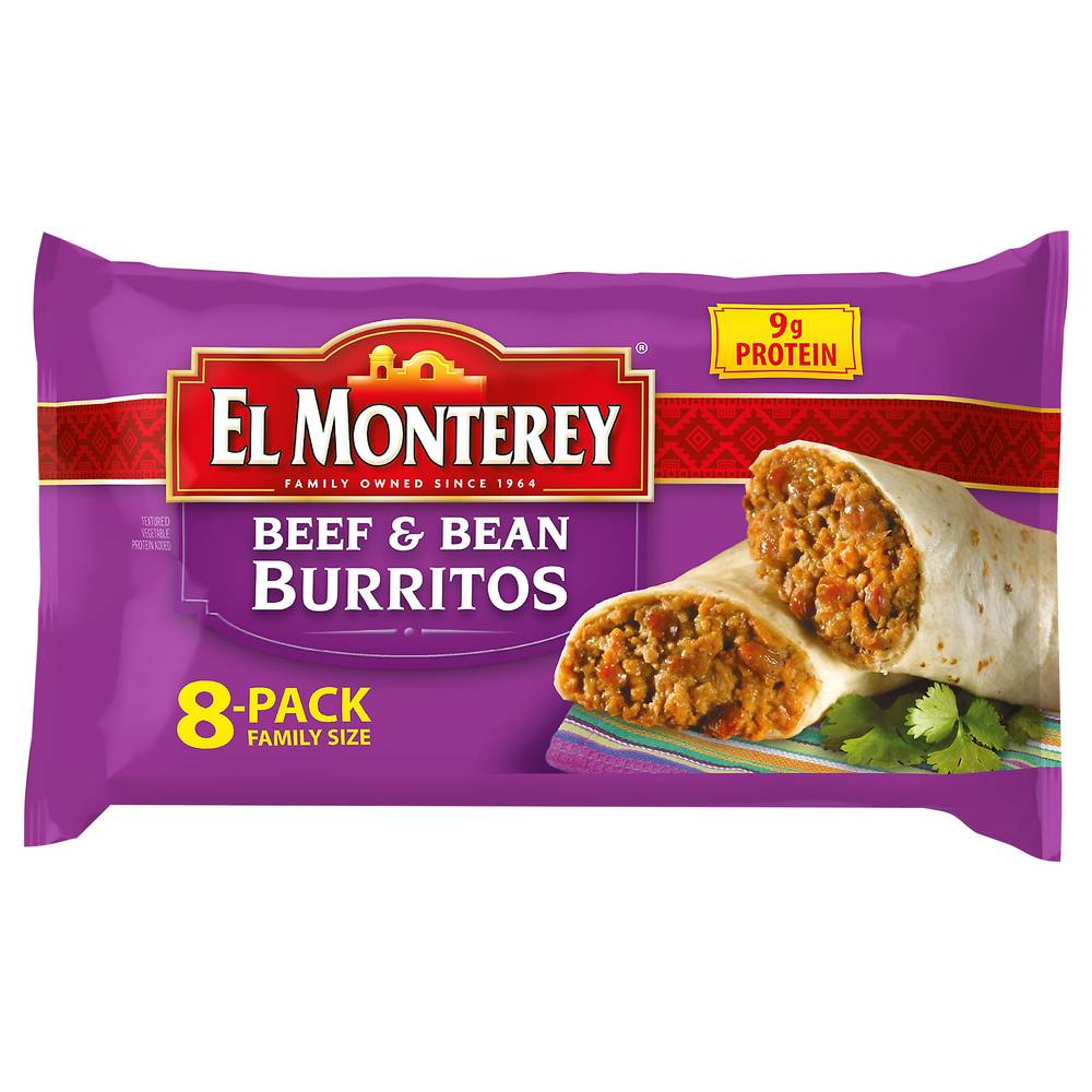 El Monterey Beef & Bean Burritos (2 lbs, 8 ct)