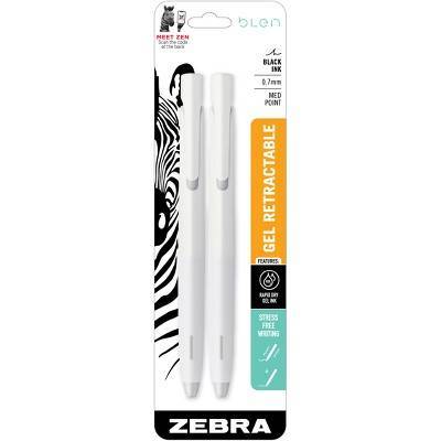 Zebra Blen Retractable 0.7 mm Black Ink Gel Pen