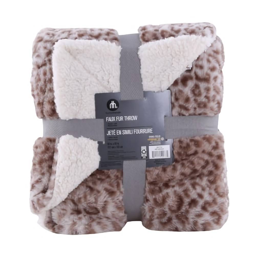 Hometrends Faux Fur Throw Delivery Near Me Order Online Uber Eats