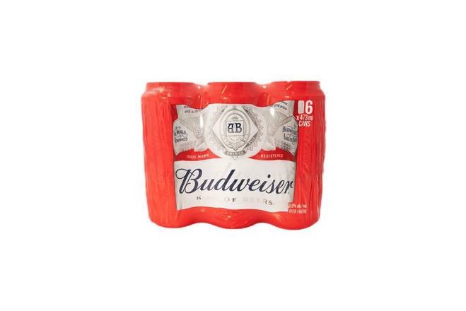 Budweiser Beer (6 ct, 473 ml)