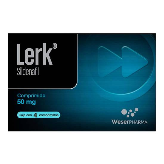 Weser pharma lerk sildenafil comprimidos 50 mg (4 piezas)