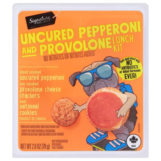 Signature Select Uncured Pepperoni and Provolone Lunch Kit