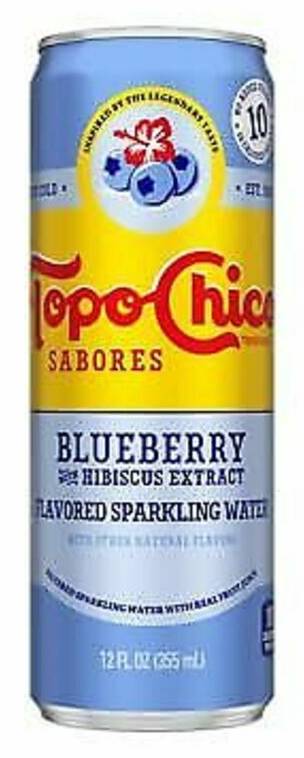 Topo Chico Sabores Blueberry Hibiscus Sparkling Water 12oz