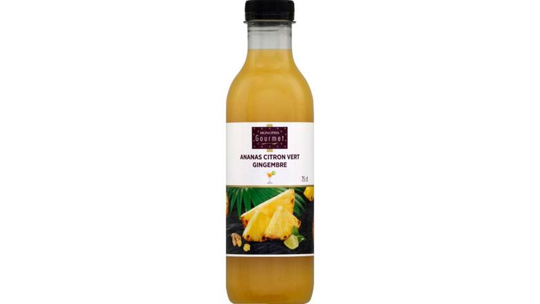 Monoprix Gourmet - Jus des fruits (750 ml) (ananas, citron vert, gingembre)