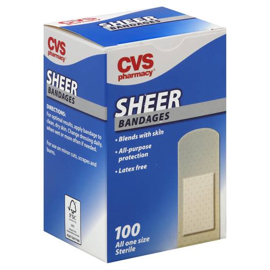 Cvs Sheer Bandages (100 ct)