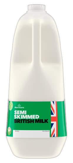 Morrisons Semi Skimmed British Milk (2.27L)