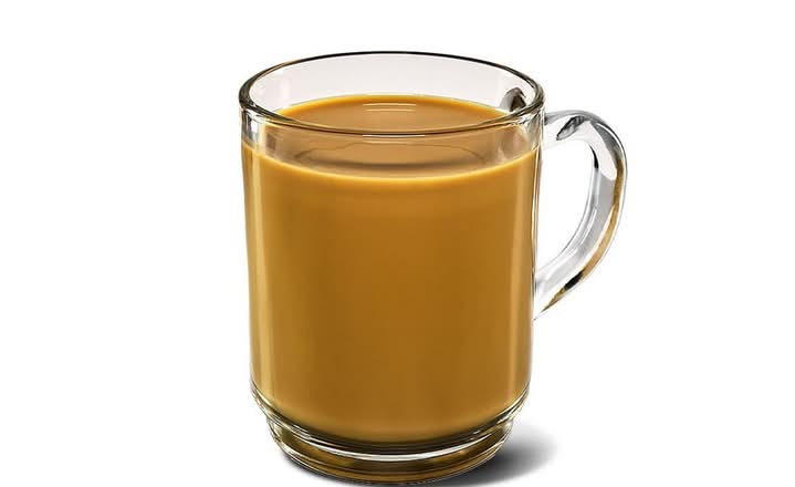 Bryggkaffe med mjölk