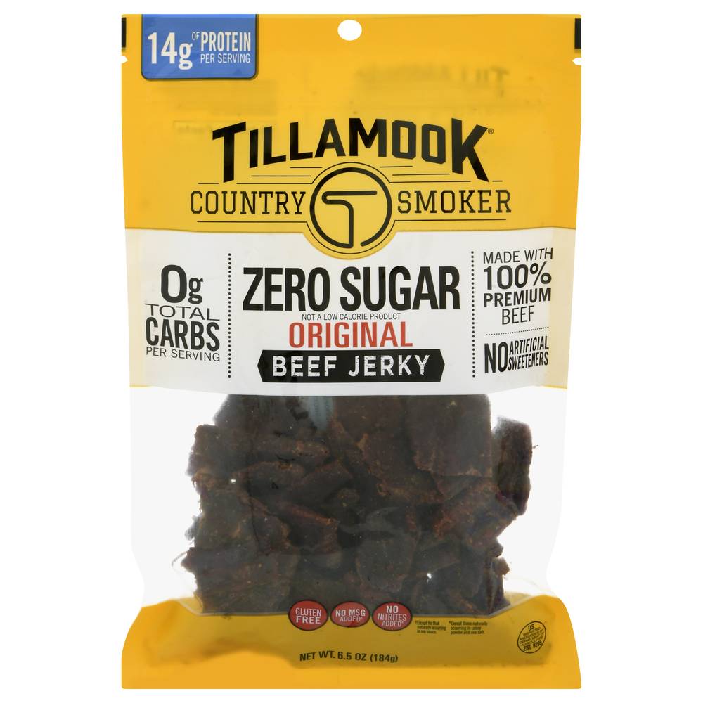 Tillamook Country Smokers Zero Sugar Original Beef Jerky (6.5 oz)