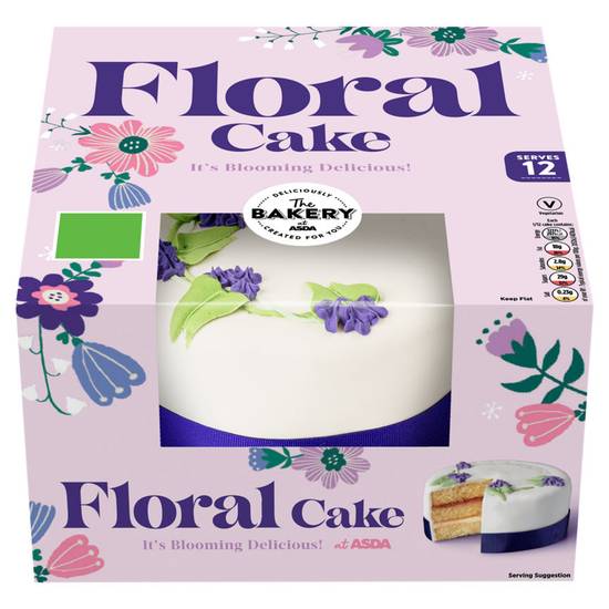 Asda The Bakery Floral Cake
