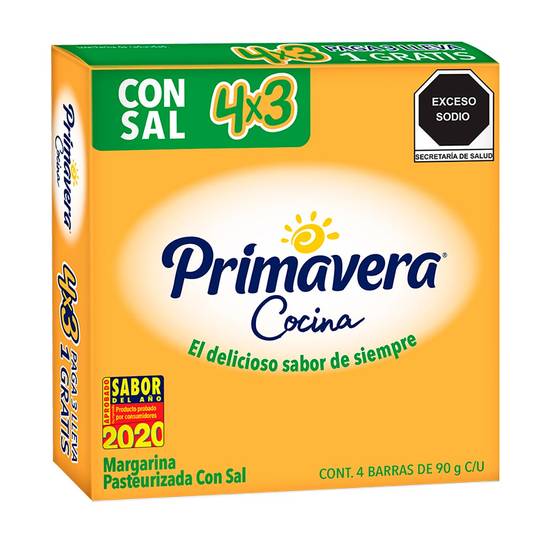 Margarina primavera con sal (caja 360 g)