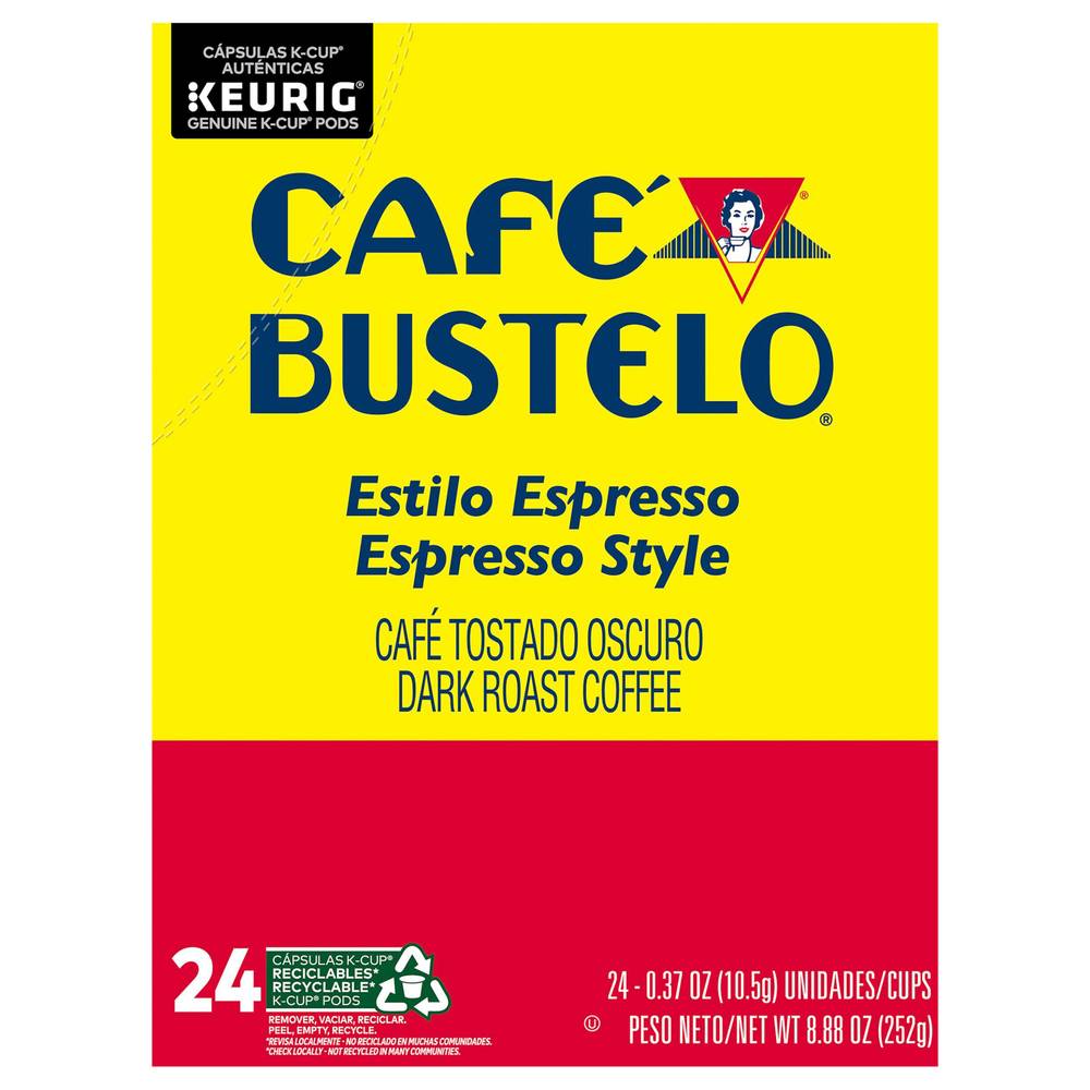 Café Bustelo Espresso Style Dark Roast Coffee(24 Ct, 0.37 Oz)